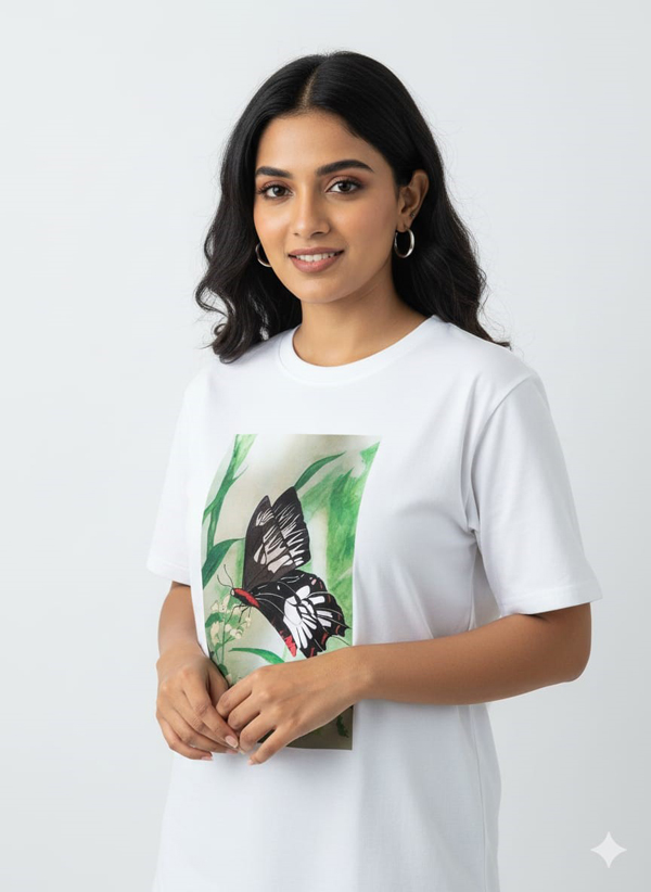 Hand Drawing Butterfly paint